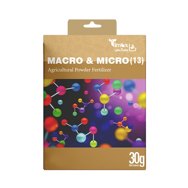 کود 13 عنصره تایمکس مدل macro-micro پودری وزن 30 گرم