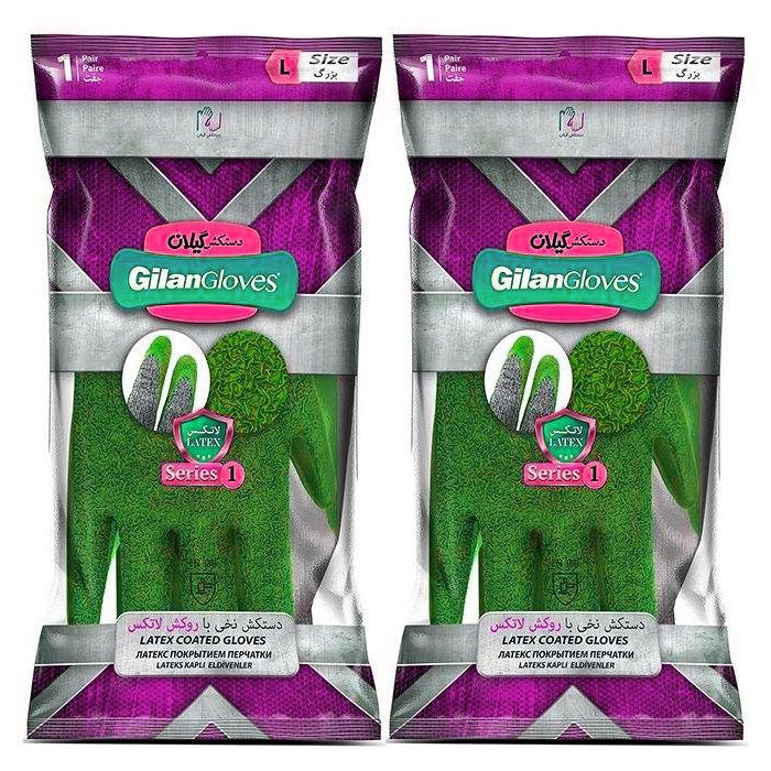 دستکش ایمنی دستکش گیلان مدل 3232 مجموعه 12 عددی