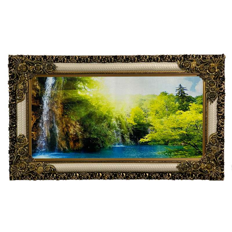 تابلو فرش ماشینی طرح دستبافت مدل آبشار کد 7502