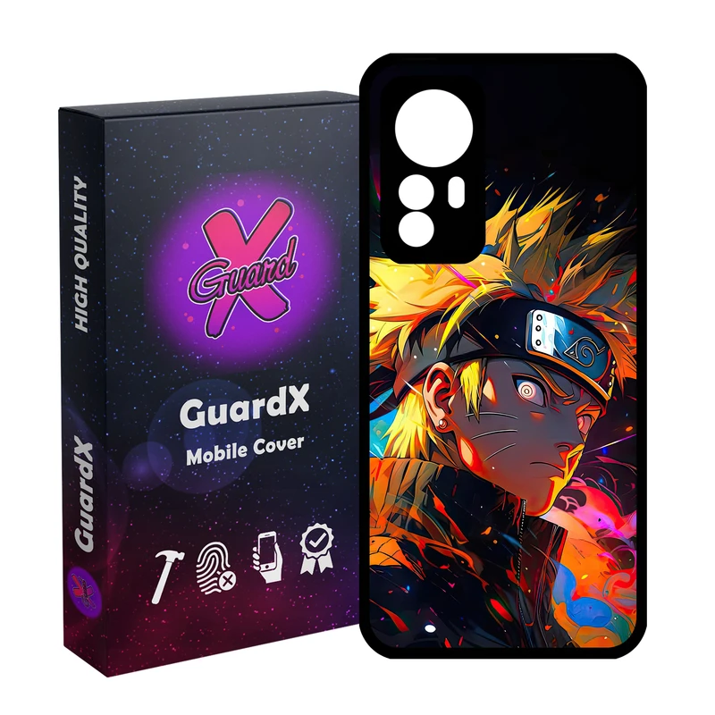 کاور گارد ایکس طرح ناروتو انیمه مدل Glass10689 مناسب برای گوشی موبایل شیائومی Redmi Note 12S