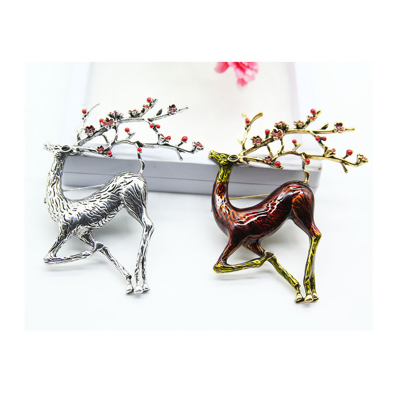 سنجاق سینه زنانه مدل گوزن کد 00608