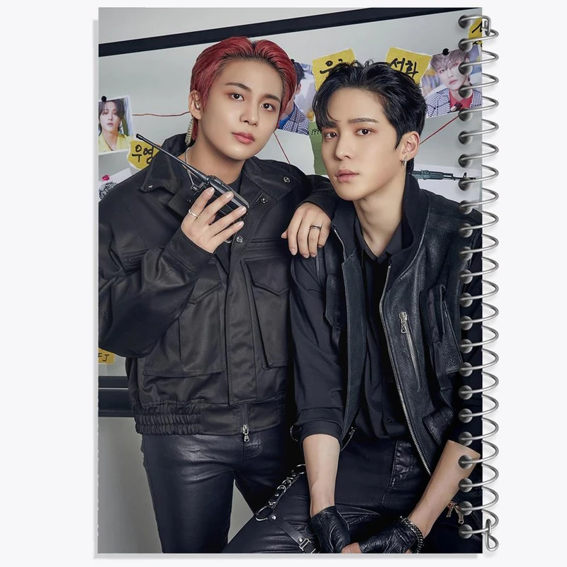 دفتر ژورنال نویسی 50 برگ خندالو مدل نقطه ای طرح گروه ایتیز ATEEZ کد 21296