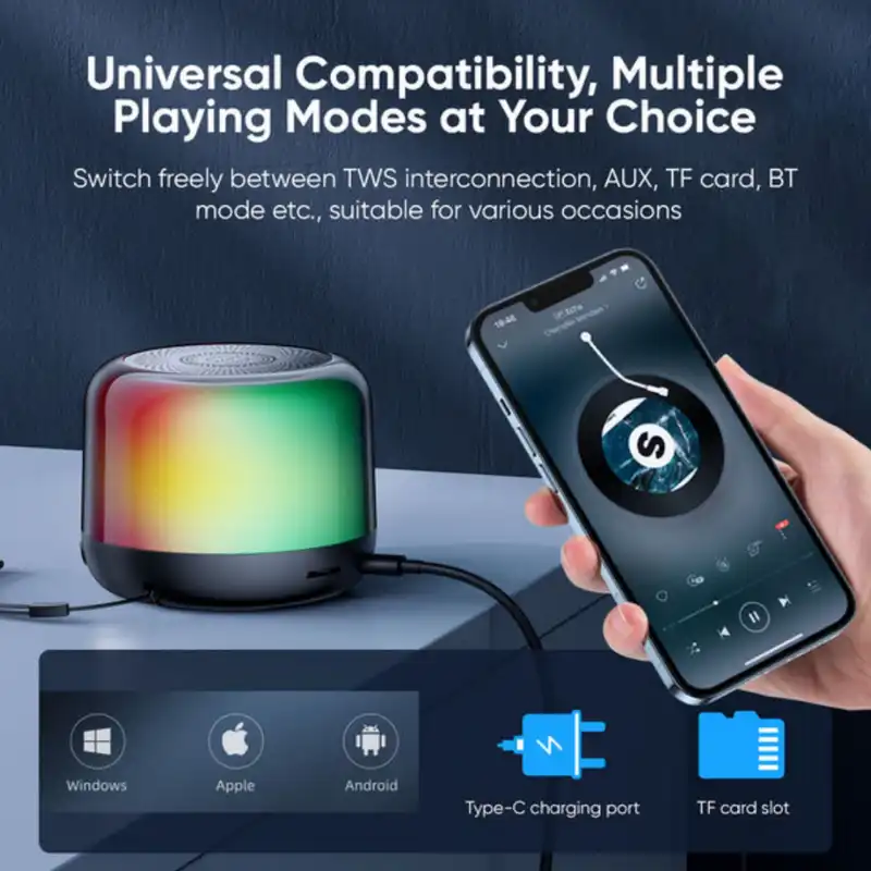 اسپیکر بلوتوثی قابل حمل جوی روم مدل JR-ML03