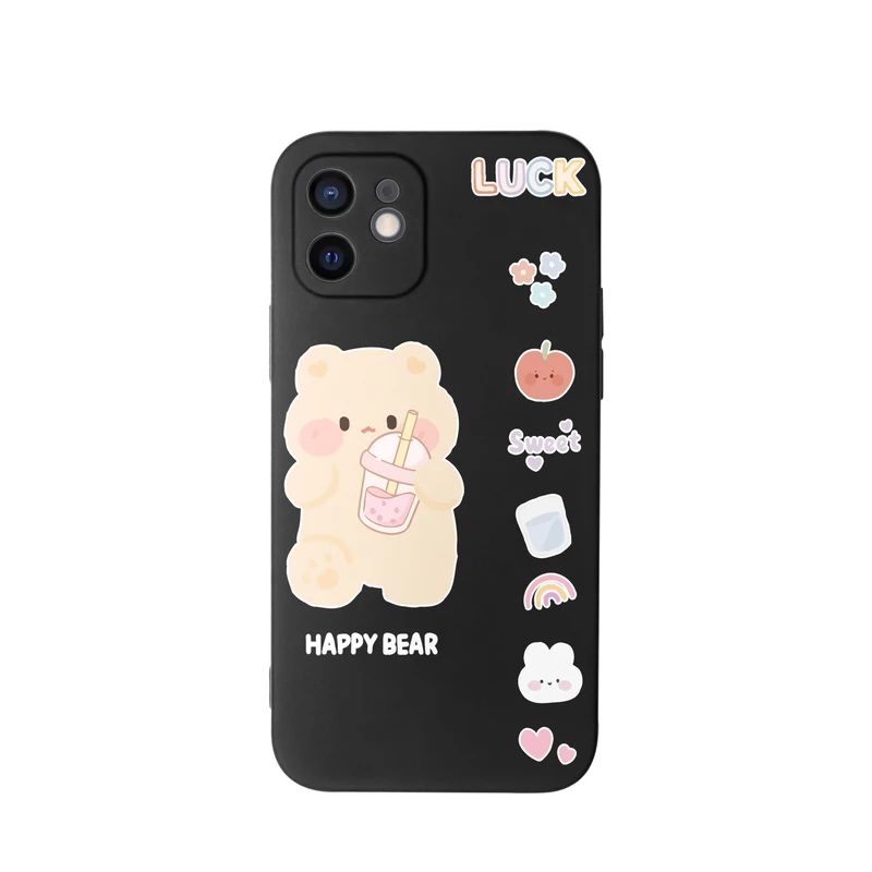 کاور قاب گارد طرح خرس اسموتی کد a165 مناسب برای گوشی موبایل اپل iphone 12 Mini