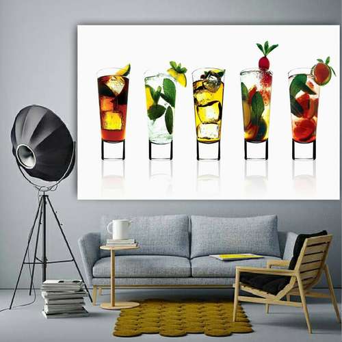 پوستردیواری طرح نوشیدنی ها کدBH746