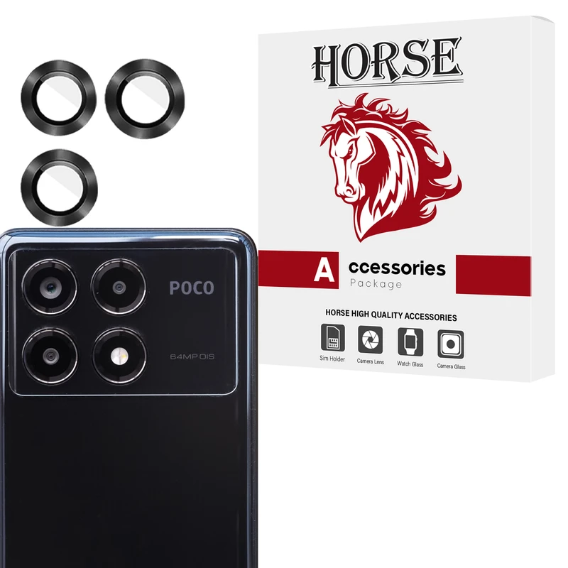محافظ لنز دوربین هورس مدل RINH20 مناسب برای گوشی موبایل شیائومی Poco X6 Pro 5G