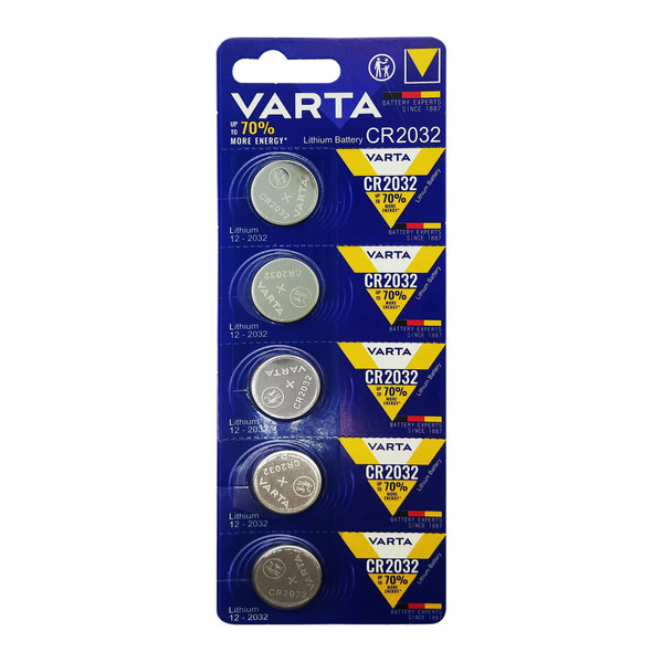 باتری سکه ای وارتا مدل CR 2032 بسته پنج عددی