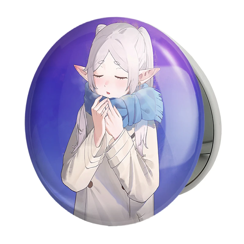 آینه جیبی خندالو طرح انیمه فریرن (Frieren) مدل تاشو کد 33961