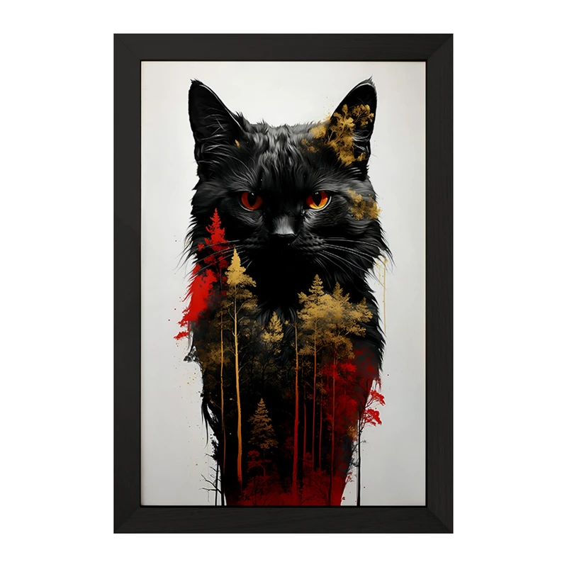 تابلو خندالو مدل گربه (Cat) کد F3642