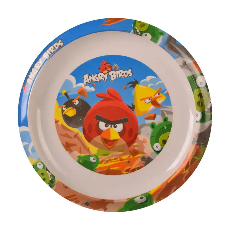 بشقاب کودک مهروز کد 5026 طرح انگری برد