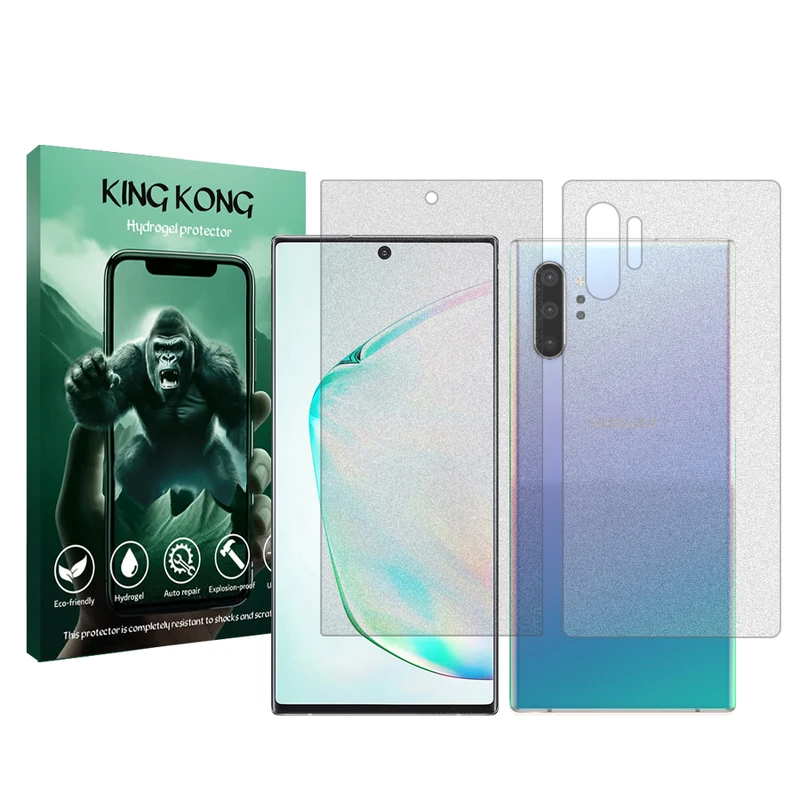 محافظ صفحه نمایش مات کینگ کونگ مدل Tough مناسب برای گوشی موبایل سامسونگ Galaxy Note 10 Plus 5G به همراه محافظ پشت گوشی