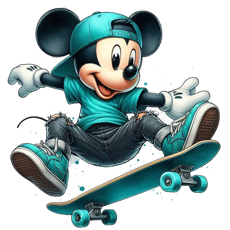 استیکر پارچه و لباس پاد آفرین مدل میکی موس کد 2960