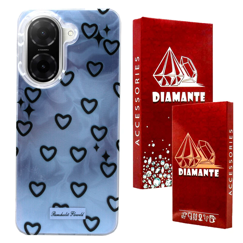 کاور دیامانته مدل Ghalbi Rd مناسب برای گوشی موبایل شیائومی Poco C71