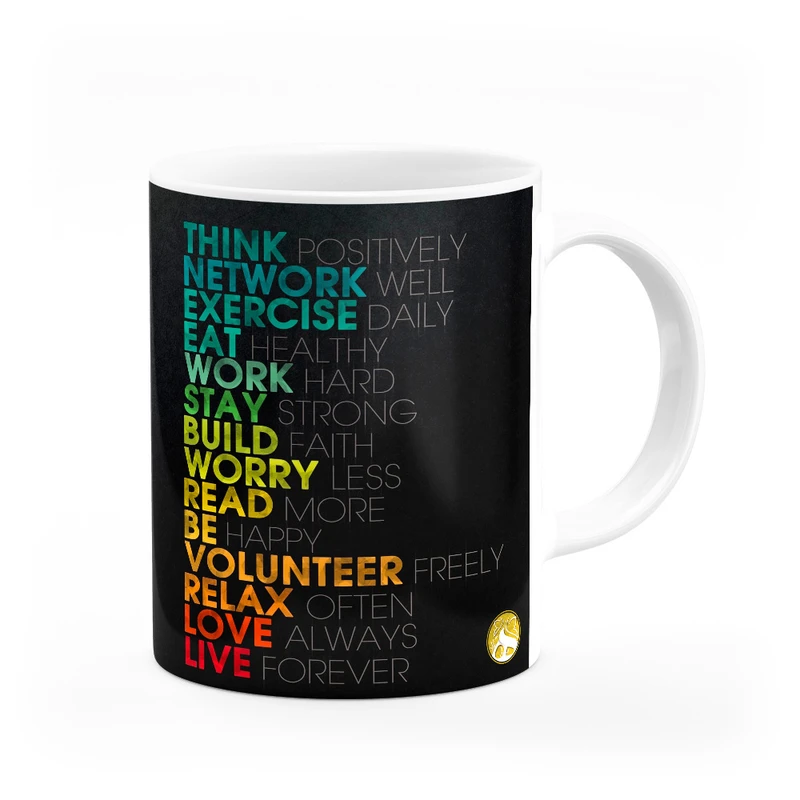 ماگ هومرو طرح بیزینس و جملات انگیزشی مدل MG8325