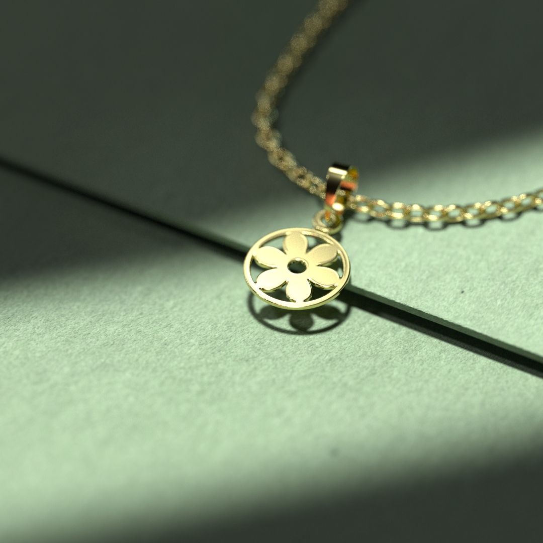 گردنبند طلا 18 عیار زنانه مدوپد مدل دایره کد II2-1-1058 -  - 4