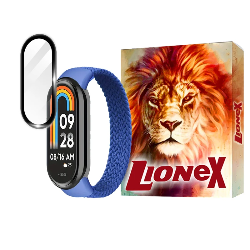 محافظ صفحه نمایش لایونکس مدل PMMAWL مناسب برای ساعت هوشمند شیائومی Mi Band 8