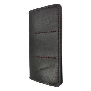 کیف پول چرمی مدل دست دوز اسلاید کد 10807