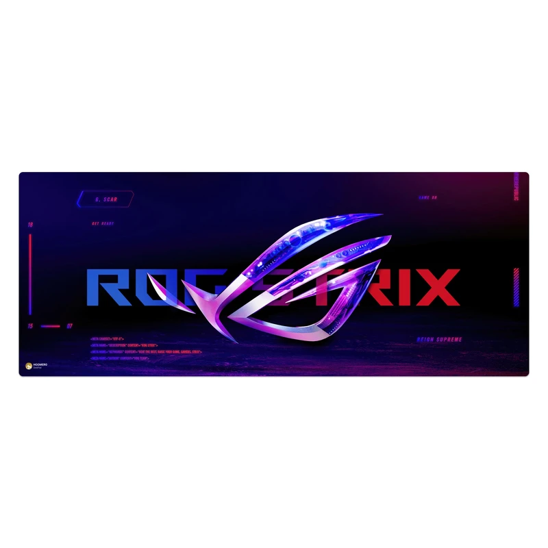 ماوس پد هومرو مدل HX563 طرح ایسوس ROG سایز 40x100 سانتی‌متر