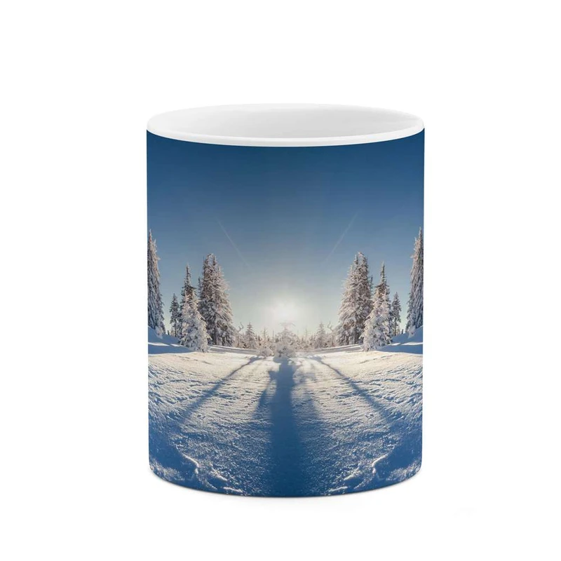 ماگ کاکتی مدل منظره برفی کد mgh14902