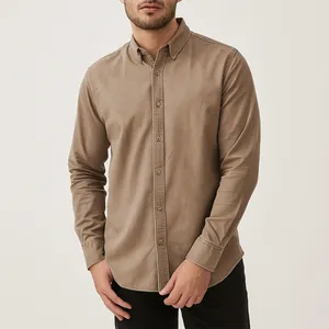 پیراهن آستین بلند مردانه پایتی جامه مدل کتان ساده کد 13618318 