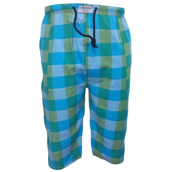 شلوارک مردانه مدل چهار خونه رنگ سبز