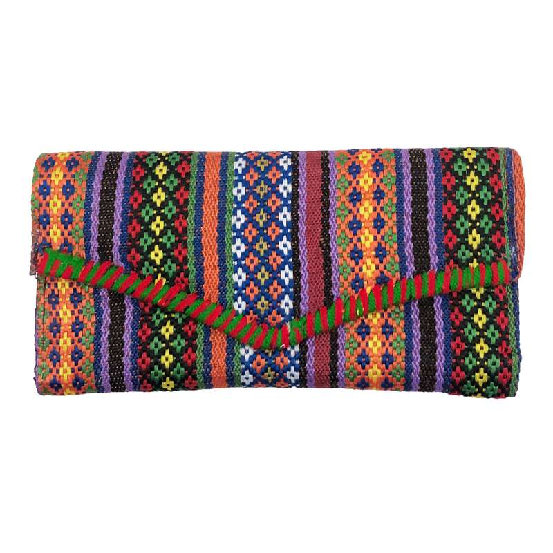 کیف پول زنانه مدل سنتی طرح گلیم آینه دار کد 116