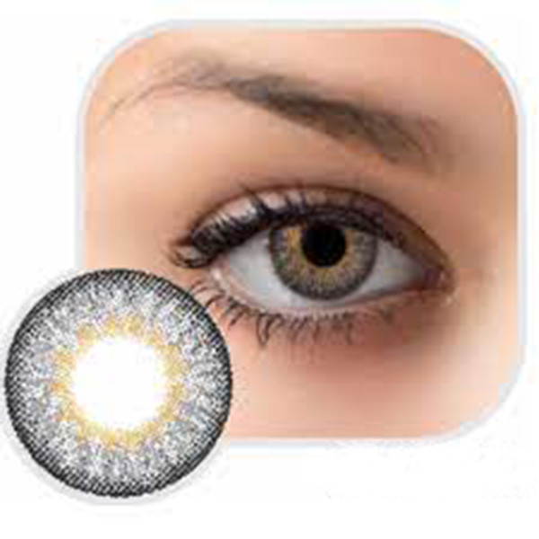 لنز چشم گلمور مدل 12 رنگ خاکستری