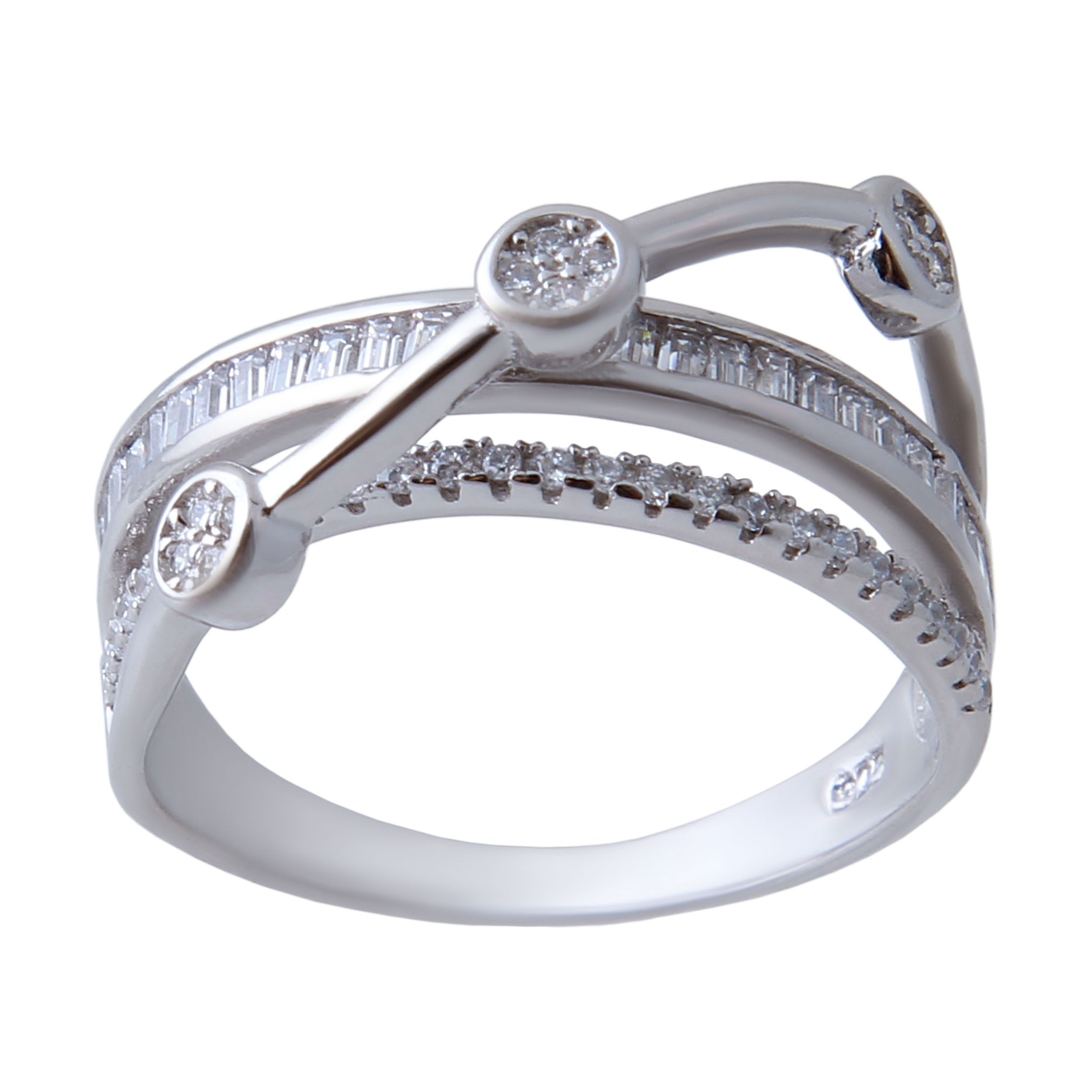      انگشتر نقره زنانه بازرگانی میلادی کد AWR-394