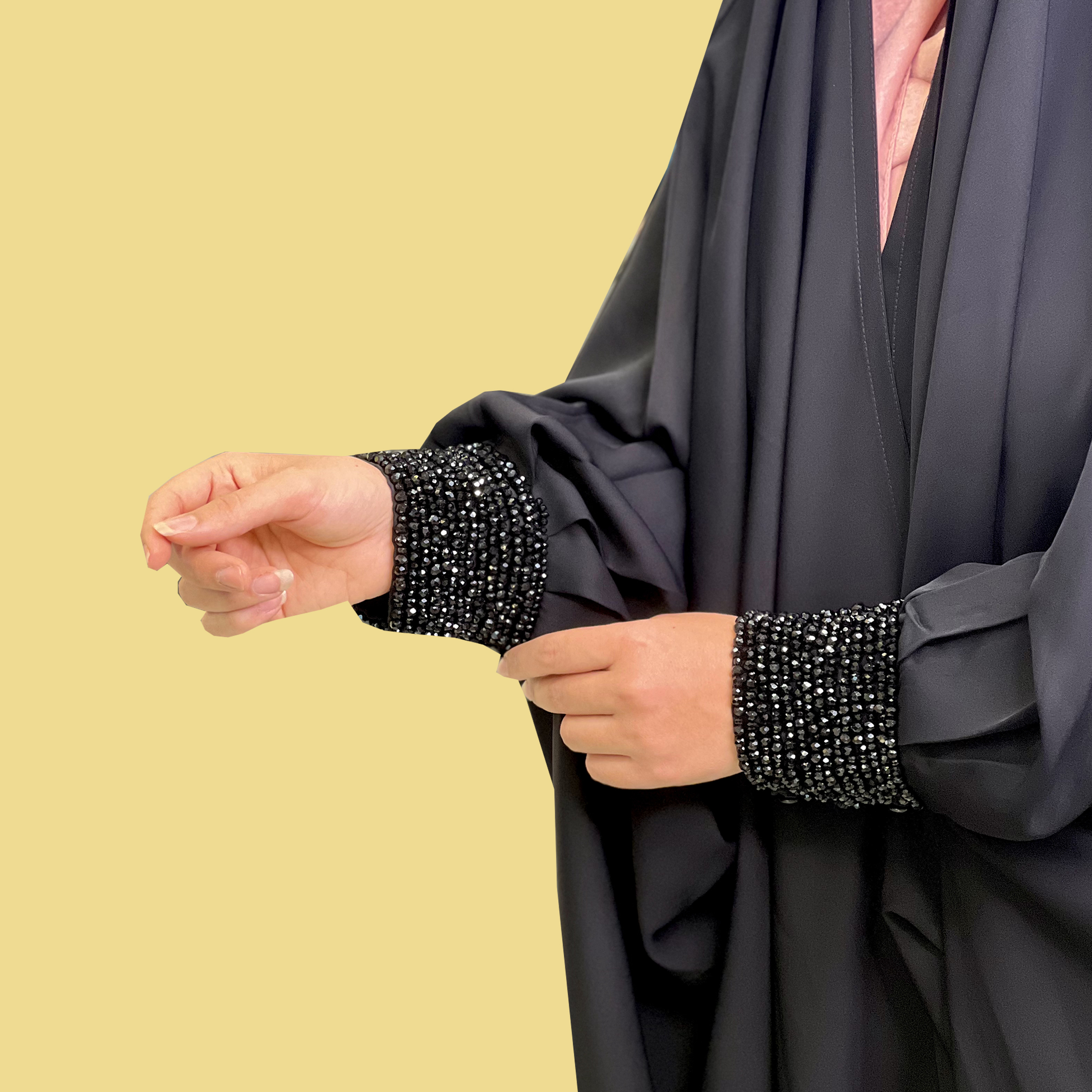 چادر عبایی مدل پارمیس پلاس کریستال
