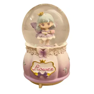 گوی موزیکال مدل پمپی آنجل طرح Flower کد A01