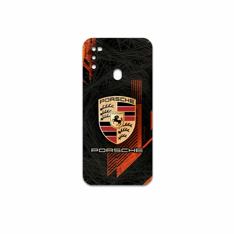 برچسب پوششی ماهوت مدل Porsche-Logo مناسب برای گوشی موبایل سامسونگ Galaxy M21 (2021) Edition