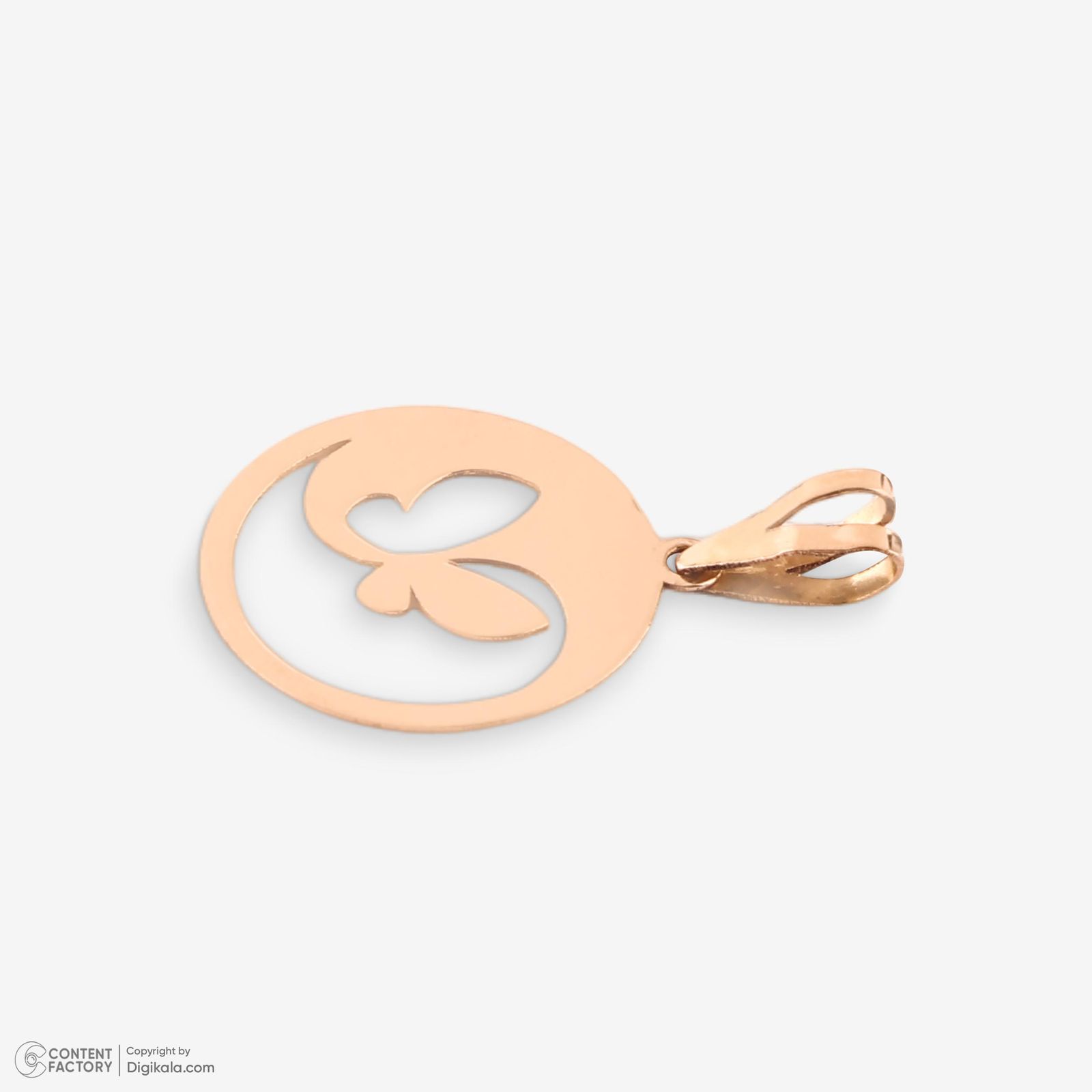 نیم ست طلا 18 عیار زنانه حافا گلد مدل پروانه کد nim22 -  - 10