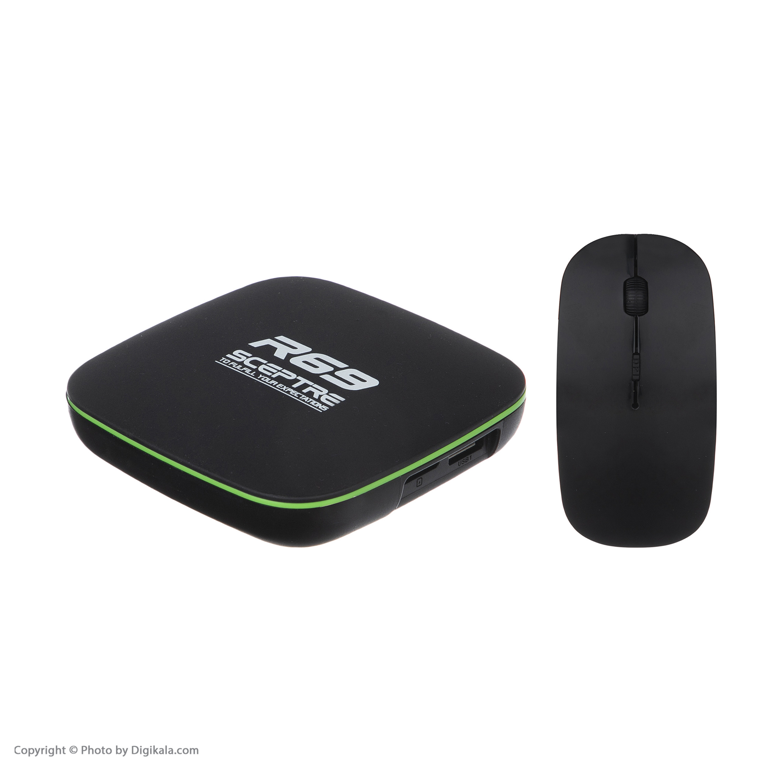 اندروید باکس اسکپتر مدل R69 به همراه ماوس بی‌سیم