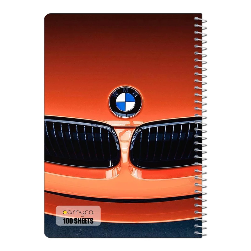 دفتر مشق 100 برگ سیمی کارنیکا طرح ب ام و BMW کد 93173