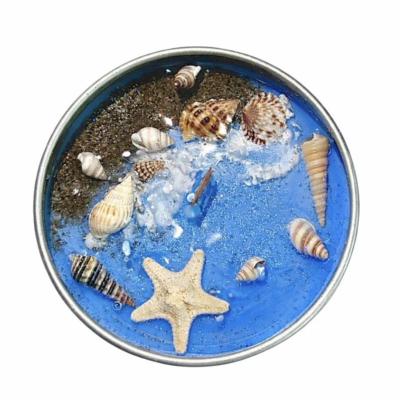 شمع دست‌ساز بدون‌بو مدل آکواریومی زمان اتمام 2 ساعت