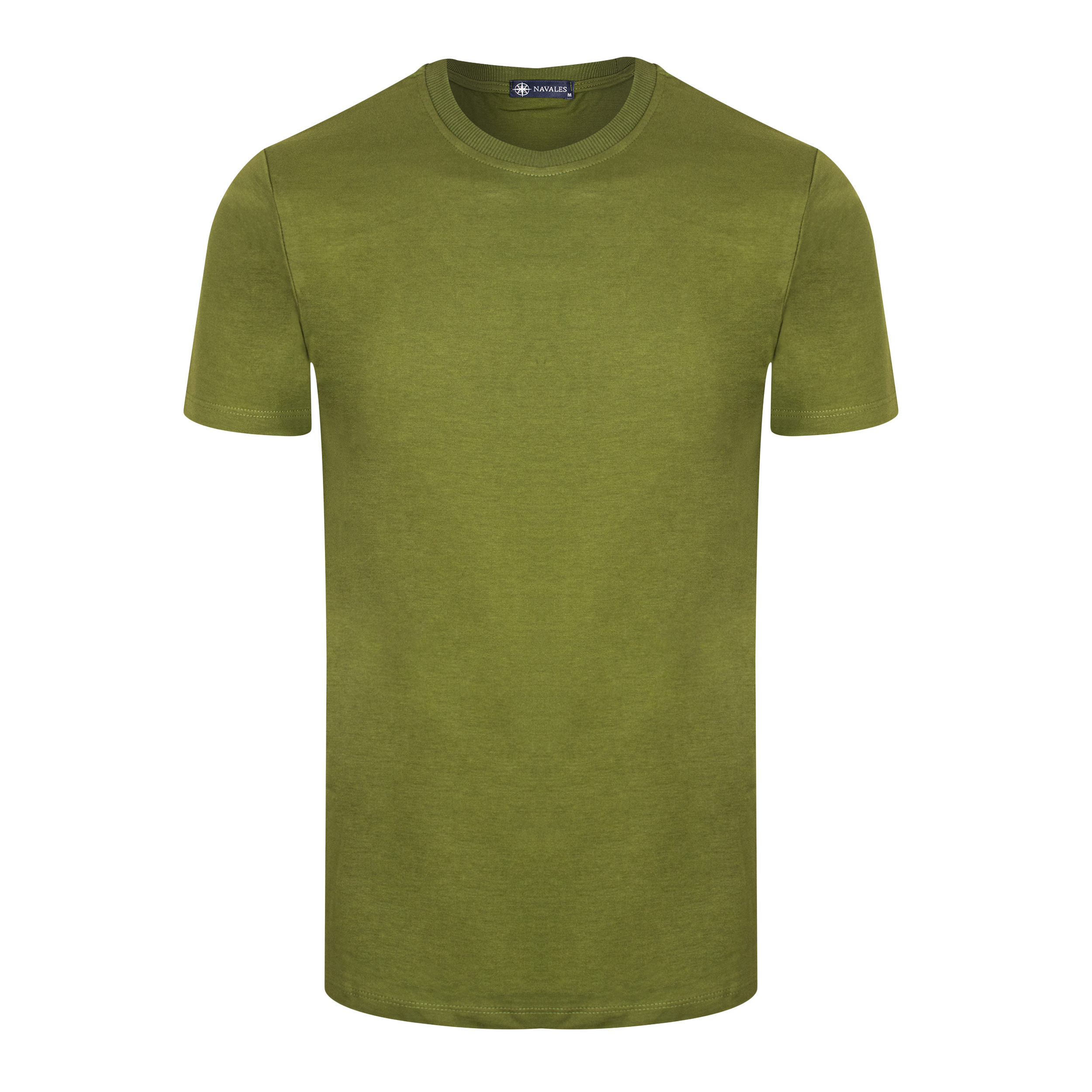تی شرت آستین کوتاه مردانه ناوالس مدل OCEAN SS TEES-M رنگ زیتونی