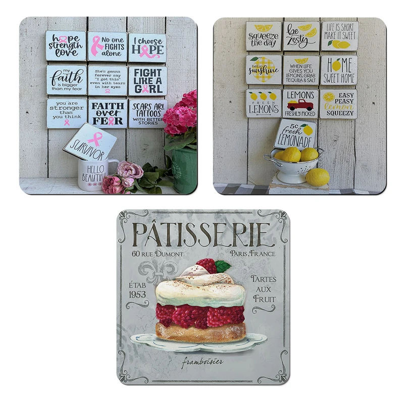 مگنت صباطرح مدل کافه آشپزخانه  کد M1310 مجموعه 3 عددی