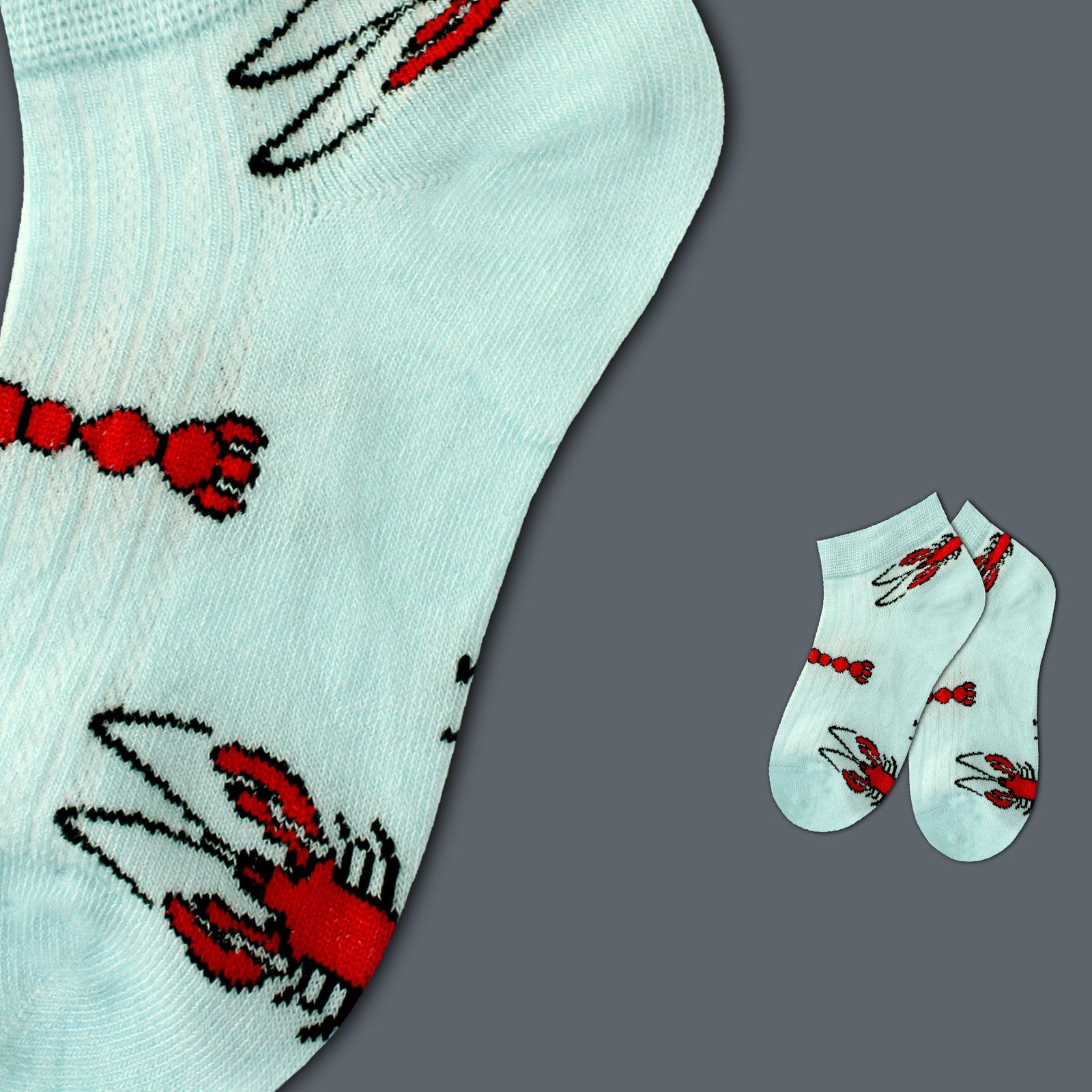 جوراب بچگانه دیزر طرح خرچنگ کد fiory1166 -  - 2