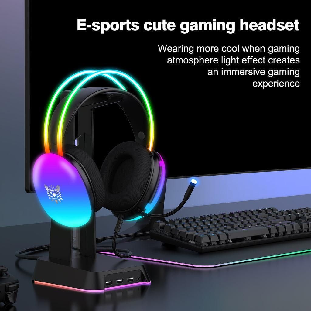 هدست گیمینگ اونیکوما مدل X25 RGB -  - 3