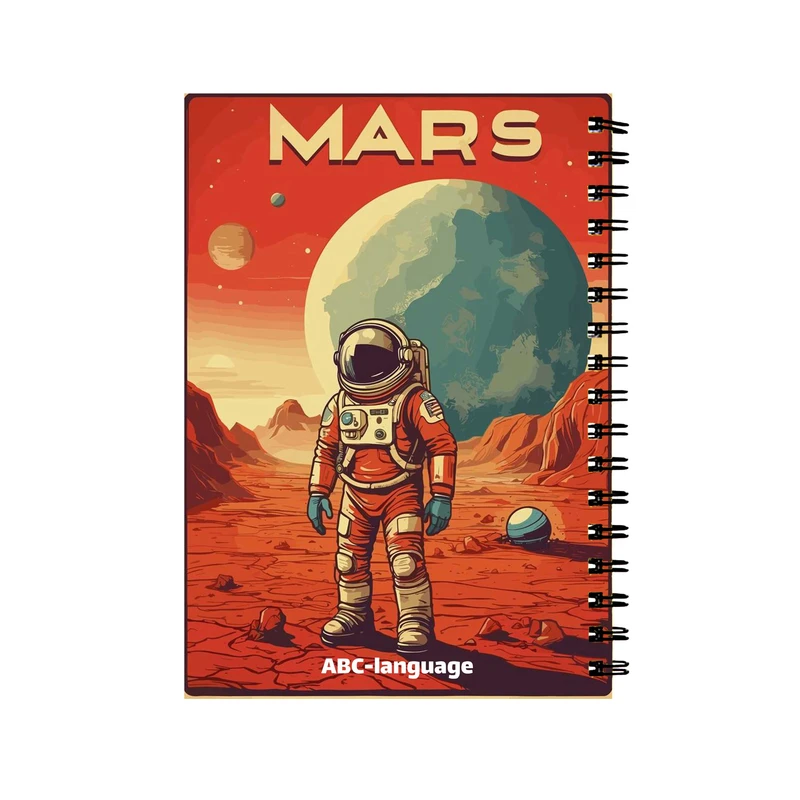 دفتر زبان 60 برگ مدل فضانورد کد 6523