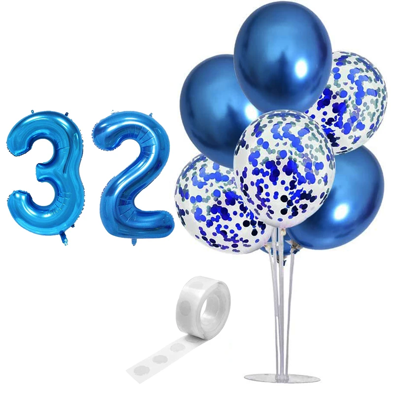  بادکنک آرایی مستر تم طرح کروم شیشه ای پولکی کد 32 بسته 11 عددی