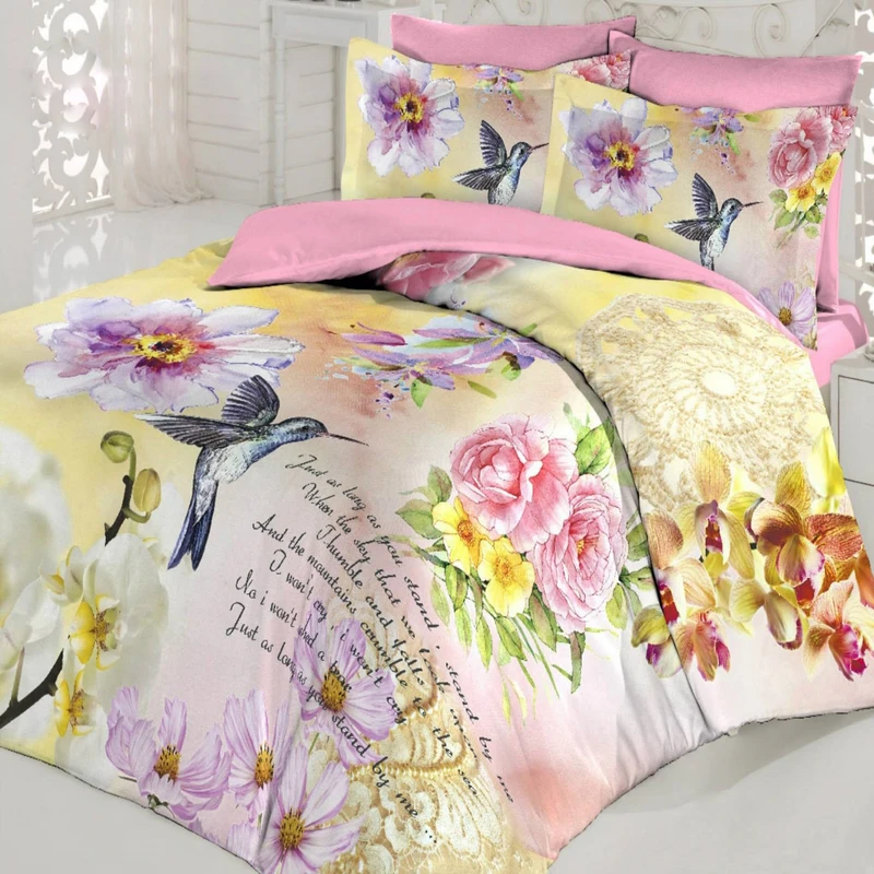 سرویس ملحفه دو نفره 6 تکه کاسادورا مدل AHUTY