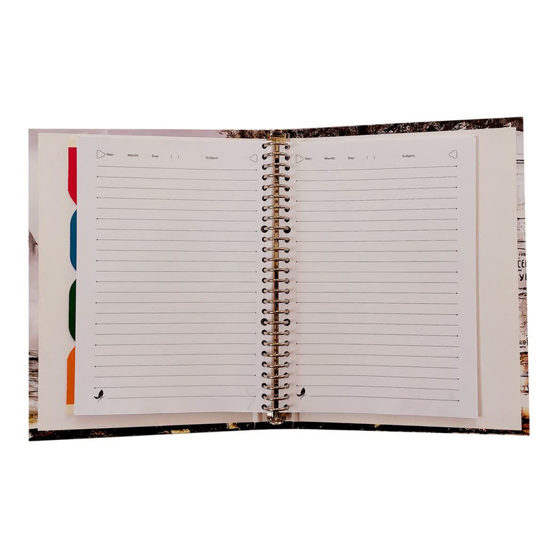 دفتر کلاسوری 80 برگ پروانه مدل موتور سوار