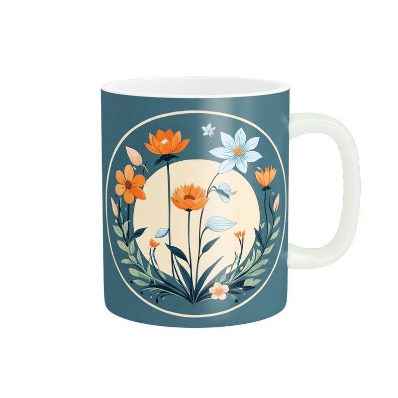 ماگ پاد آفرین طرح گل کد 2317