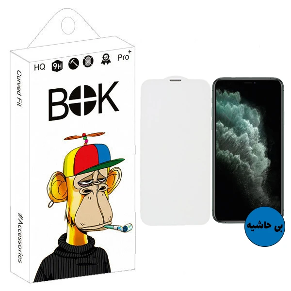 محافظ صفحه نمایش بوک مدل Dust Blocker طرح بدون حاشیه مناسب برای گوشی موبایل اپل IPhone 11 pro max
