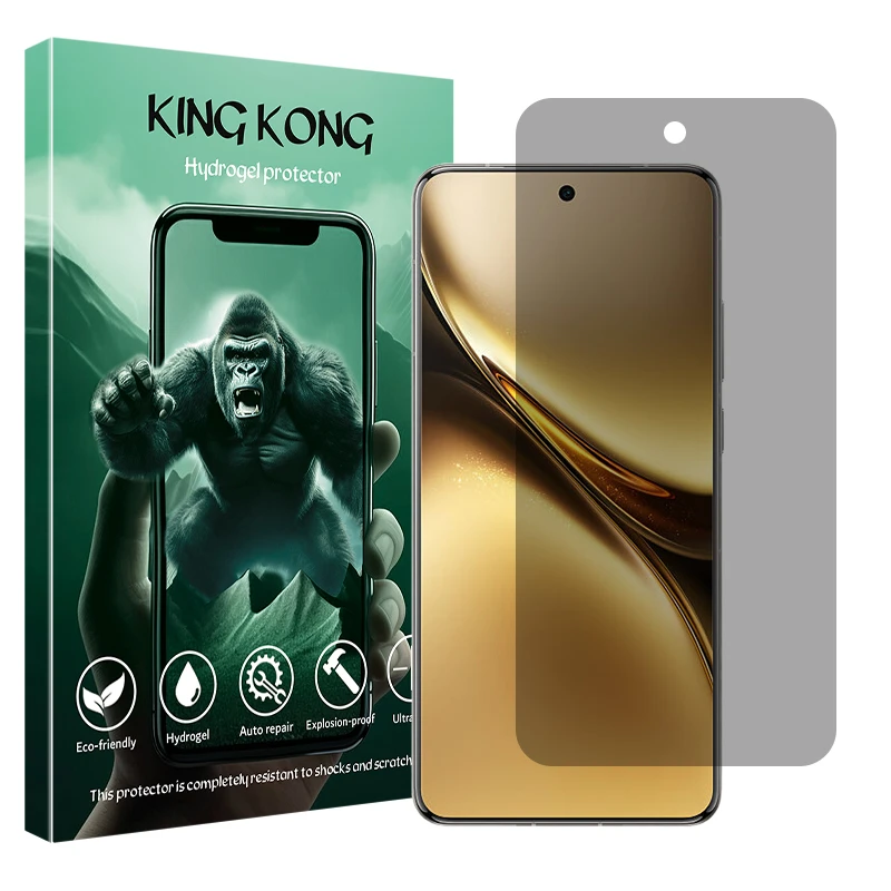محافظ صفحه نمایش حریم شخصی کینگ کونگ مدل Tough مناسب برای گوشی موبایل ویوو X200 Pro