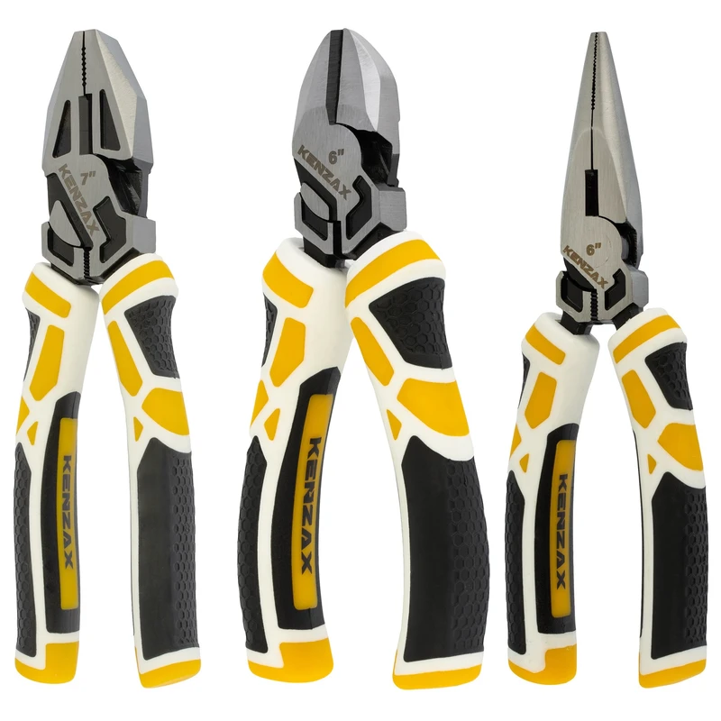 انبردست و انبرسیم چین و انبر دمباریک کنزاکس مدل تایگر پلاس 766