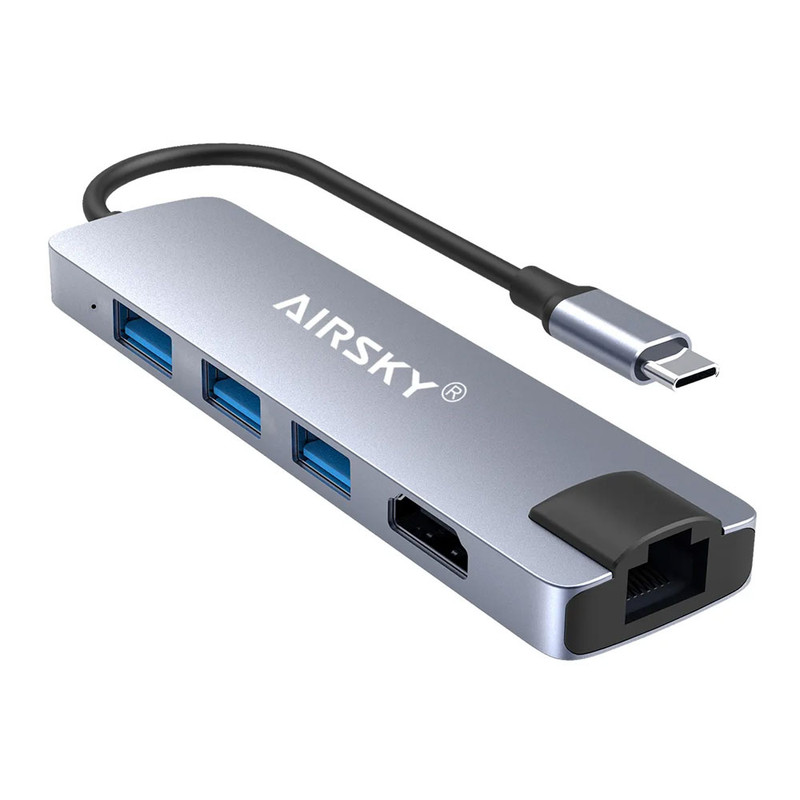 هاب 5 پورت USB-C ایراسکای مدل HC-13M
