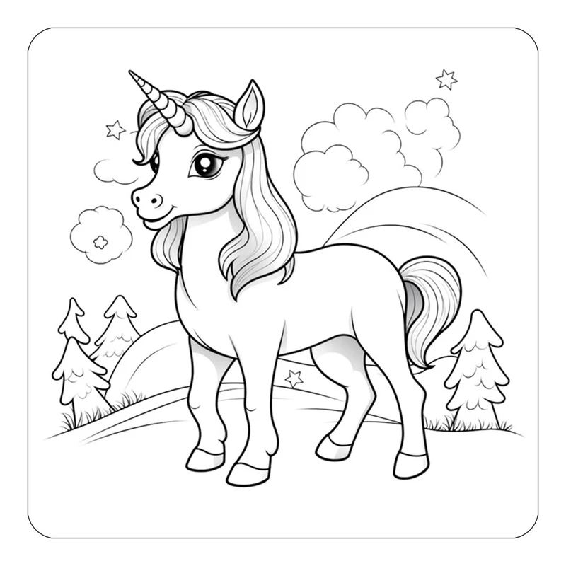 مگنت کاکتی طرح اسب تک شاخ و یونیکورن مدل mp29573