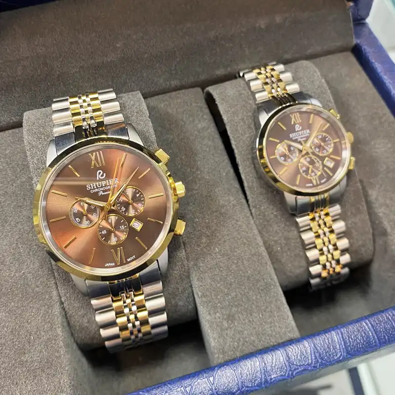 ست ساعت مچی عقربه ای زنانه و مردانه شوپیر مدل GL166A005